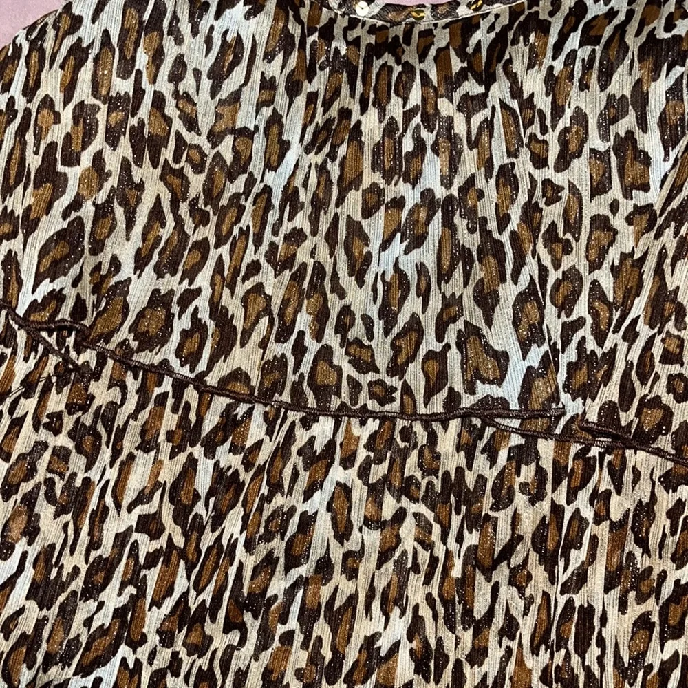 Justice cheetah print girls long dress